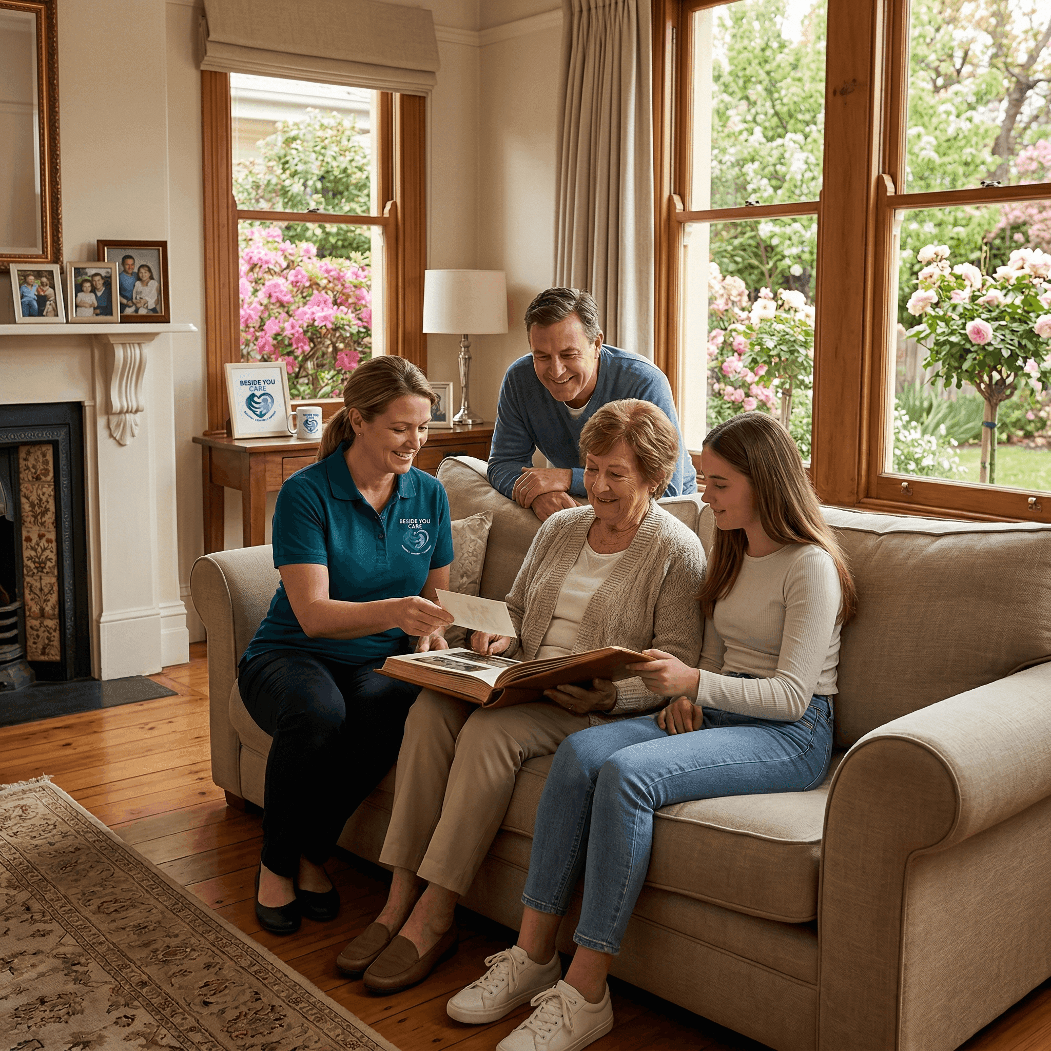 Portrait illustrating Margaret & Family